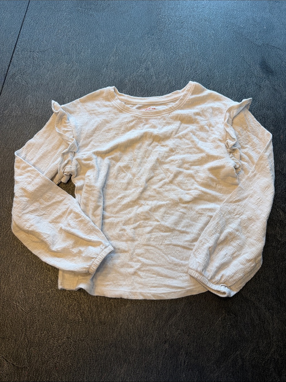 Cat and Jack Ruffle Sleeve Top size 8